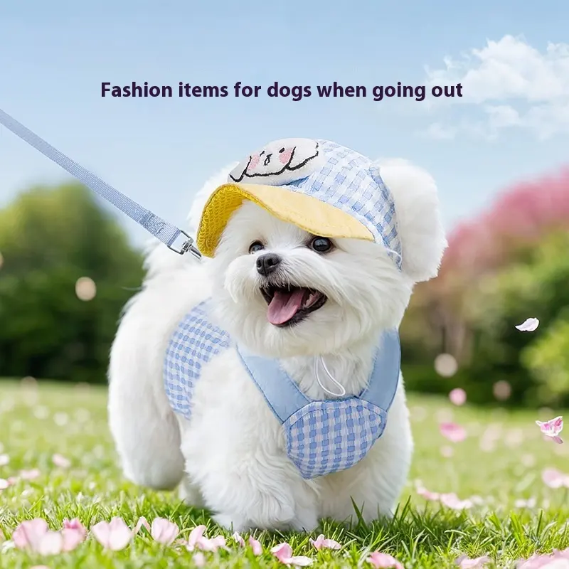 Pet Dog Cat Hat Outdoor Sunshade Anti-strangulation