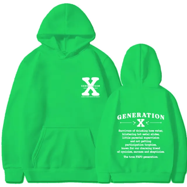 GENERATION X New Hoodie Loose Fruit Green - Shop at LoveMi