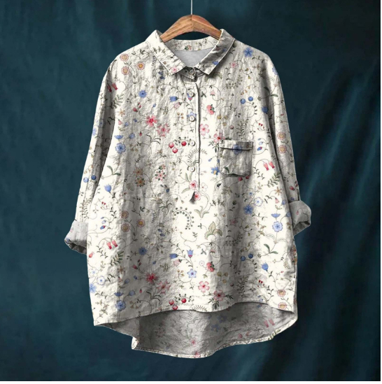 Casual Long Sleeve Shirt Animal Print Top Acs47 - Shop at LoveMi