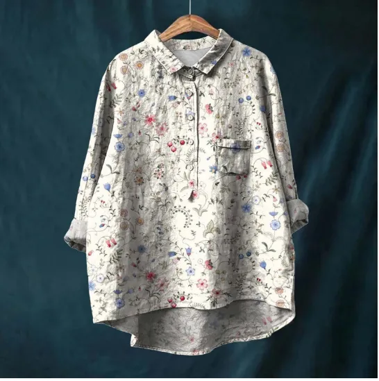 Casual Long Sleeve Shirt Animal Print Top Acs47 4Xl - Shop at LoveMi