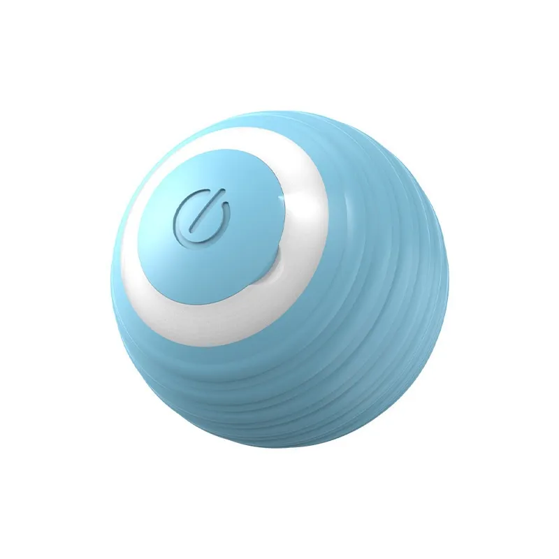 Automatic Cat Teasing Ball Self-Hi Relieving Stuffy Artifact Pet Supplies - Blue Horizontal Pattern