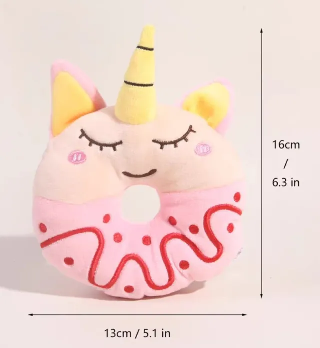 Teddy VIP Bichon Small And Medium Cat Dog Cross border Accompany Plush Donut Sound Toy Unicorn - Shop at LoveMi