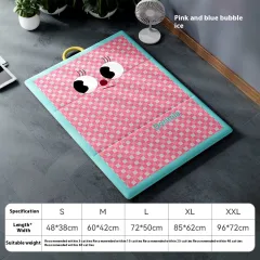 Summer Cat Cool Pad Dog Waterproof Four Seasons Universal Nest Cat Summer Cooling Artifact Cool Nest - Pink Plaid - View 1
