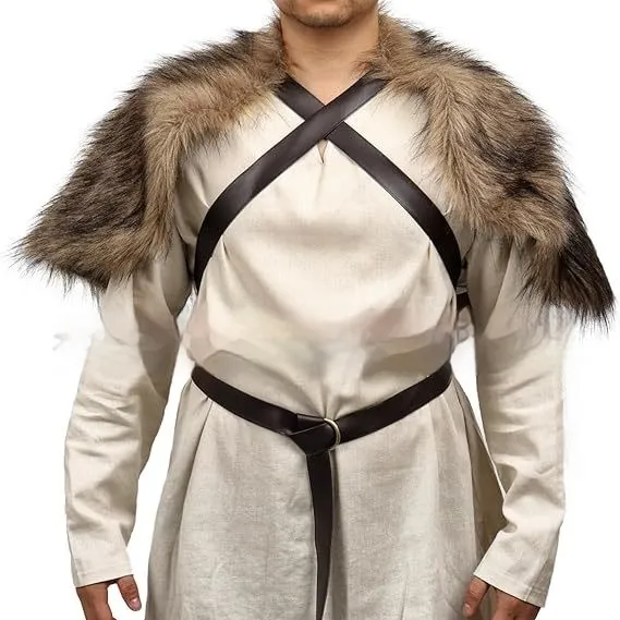 Viking Men's Cape And Shawl Oversleeve Booties Suit Artificial Wool Shawl - Shop at LoveMi