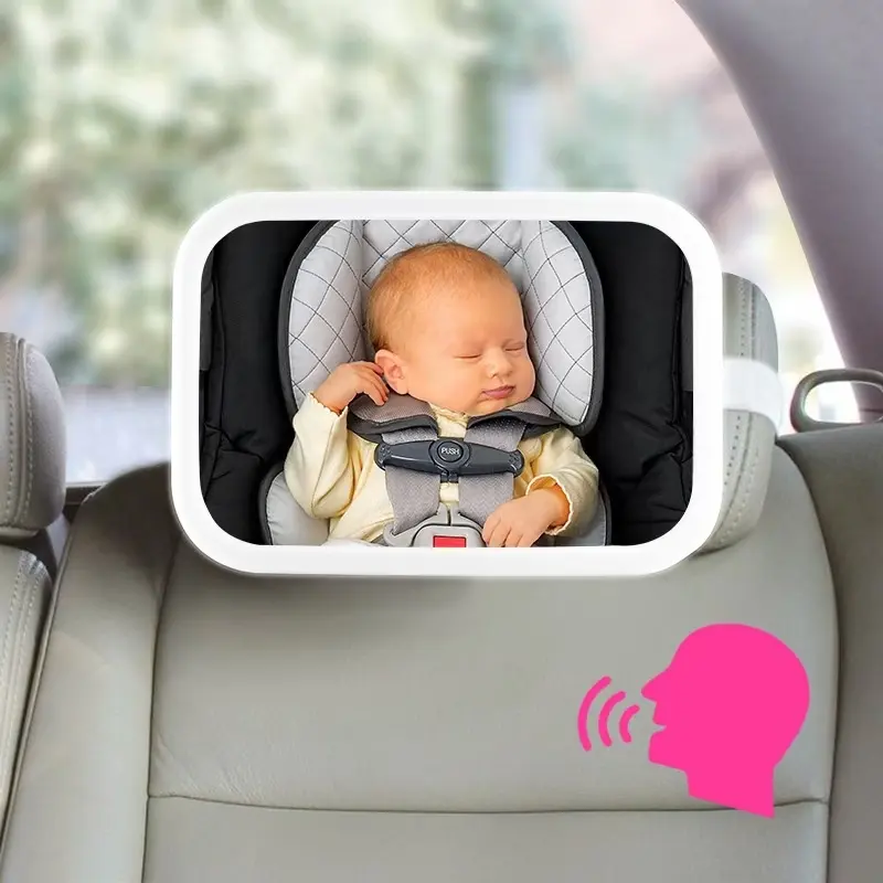 Voice Wake-up Car Rearview Mirror Child Safety