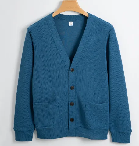 Machine Washable Xinjiang Cotton V-neck Sweatshirt Men