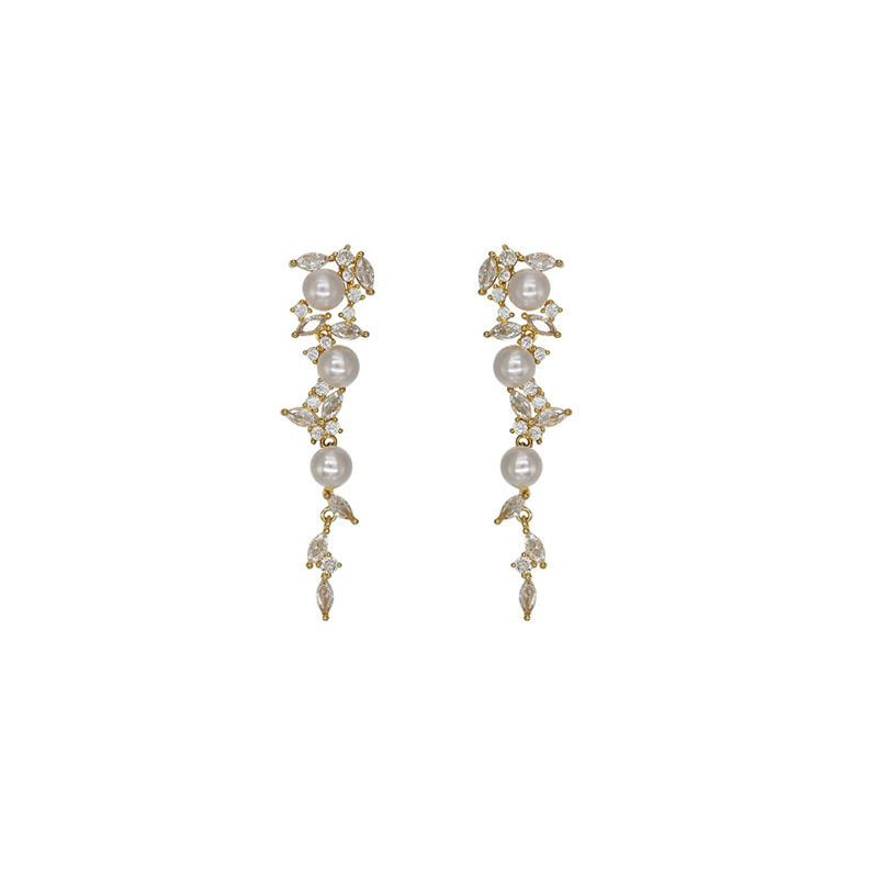 Tassel Pearl Women's Long Earrings