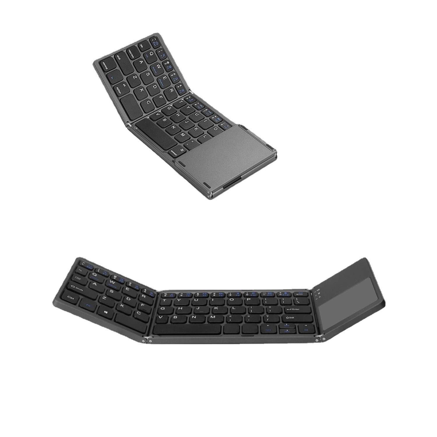 Mini Tri-fold Bluetooth Keyboard Portable Thin Touch
