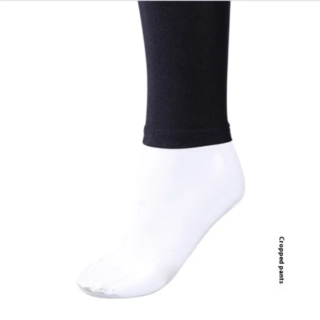 Nylon Plus sized Plus Size High Waist Leggings Flat Feet - Shop at LoveMi