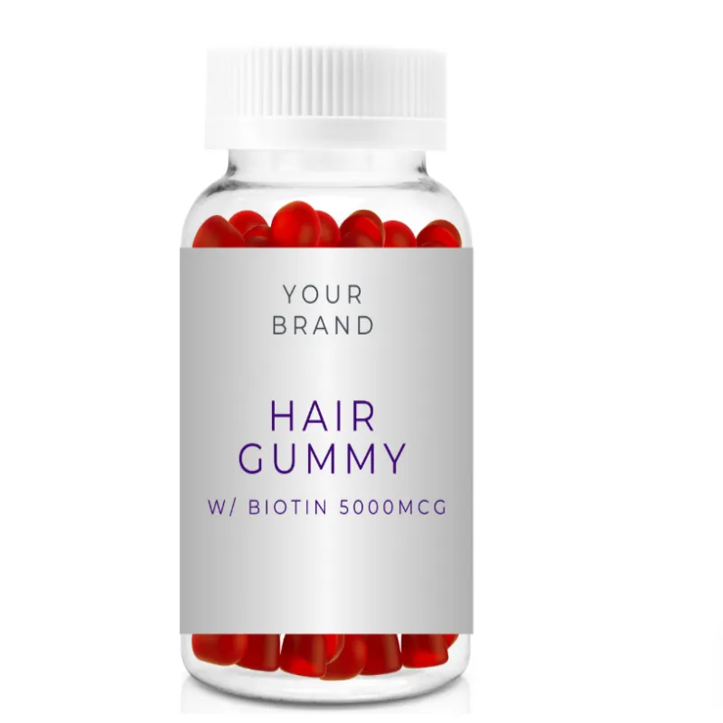 Hair Gummies With Micrograms Of Biotin And Vitamins - Fruits Flavors