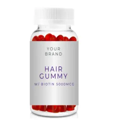 Hair Gummies With Micrograms Of Biotin And Vitamins - Fruits Flavors - View 1