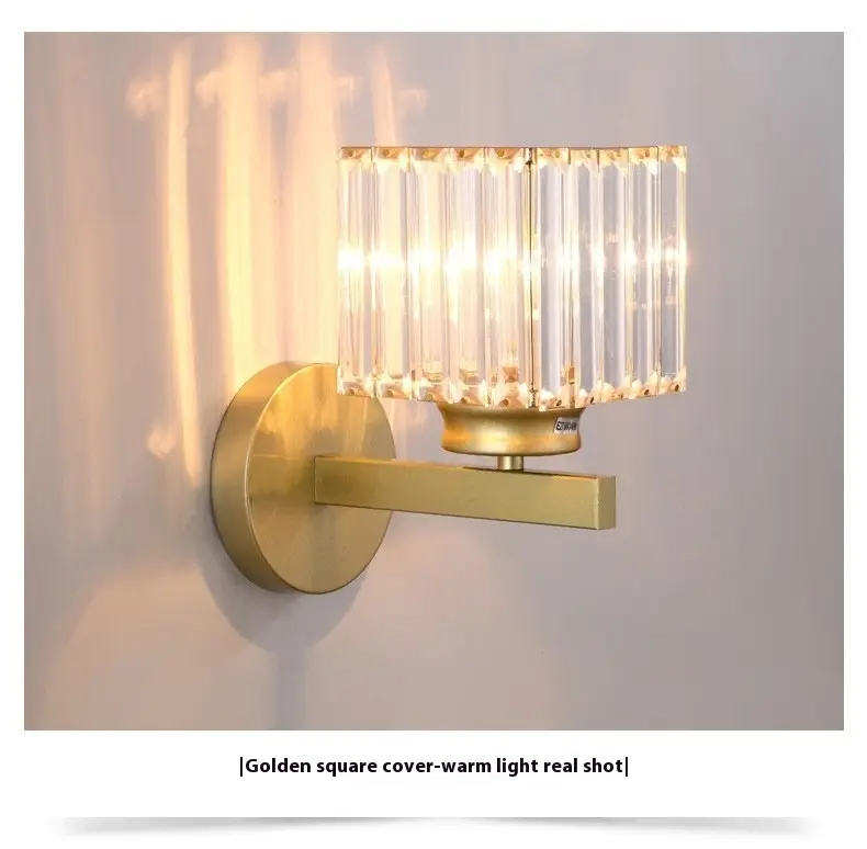 American Crystal Wall Lamp Simple Post-modern Living Room