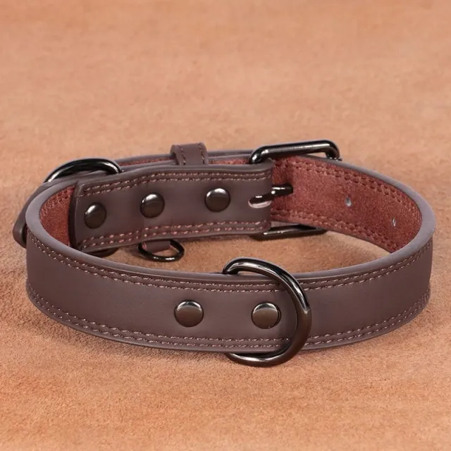 Medium Bell Anti lost Pet Collar Brown - Shop at LoveMi