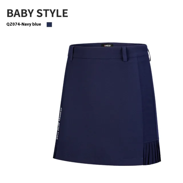 Summer Women's Pleated Back Swing Golf Skirt Blue - Shop at LoveMi