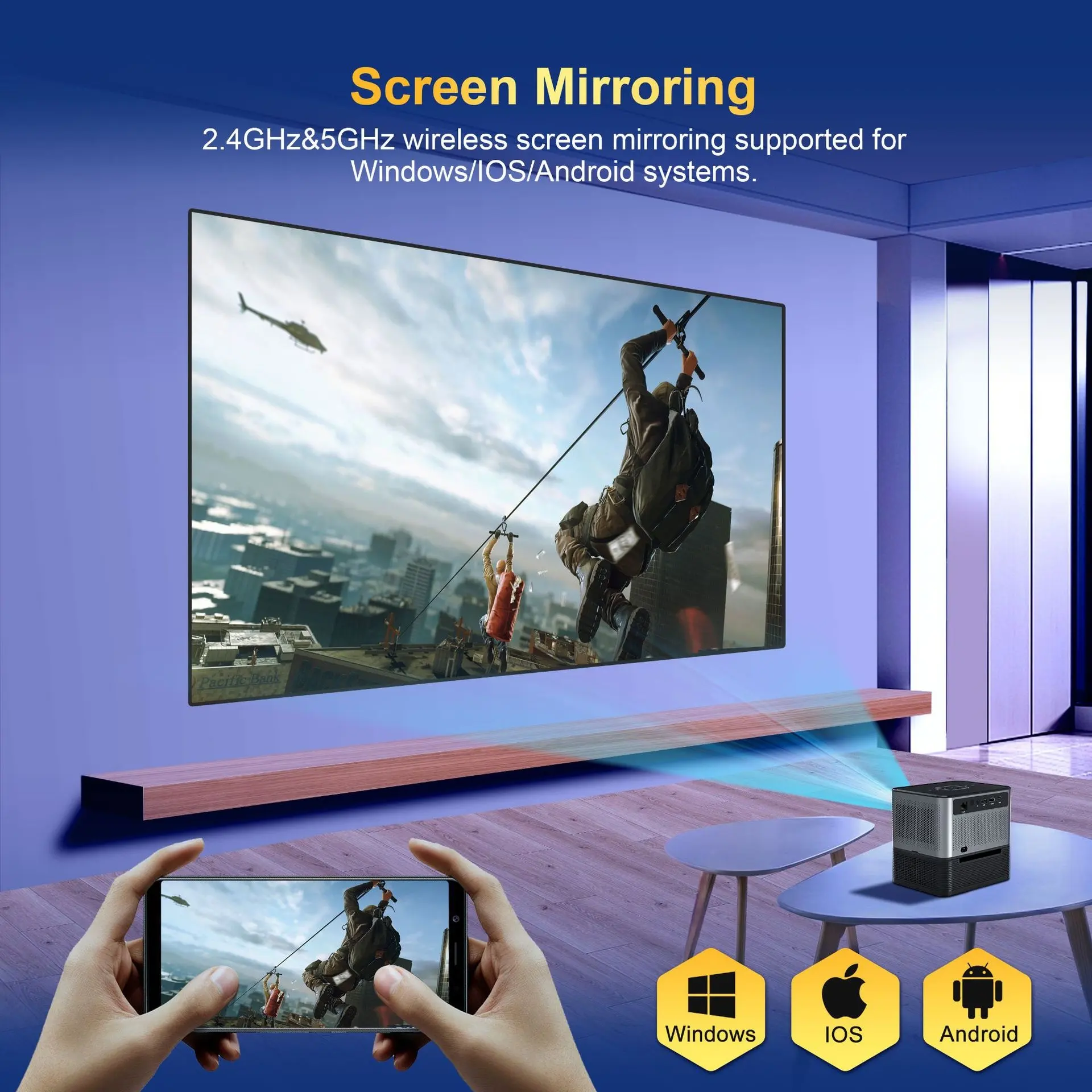 Projector Mini Office Culture Home Living Room