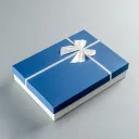 Linen Pattern Blue Box