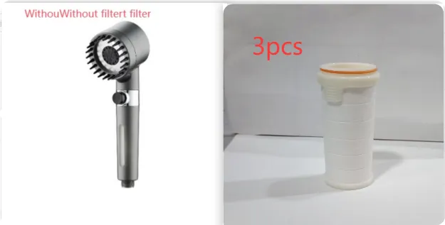 Snowflake Spray Filter Purified Water Pressurized Showerhead Nozzle Set6 - Shop at LoveMi
