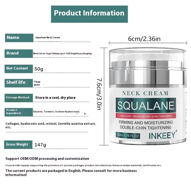 Beard Growth Care Set Squalane Neck Cream 50G - Shop at LoveMi