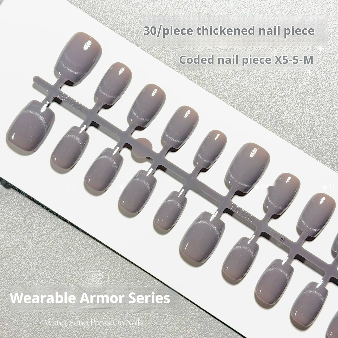 Solid Color Cat Eye 21 Cement Gray 1ins Internet Celebrity Pure Want To Wear Armor