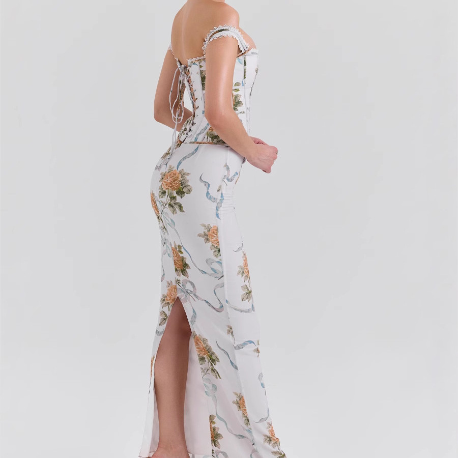 Including Fishbone Tube Top Slimming Dress