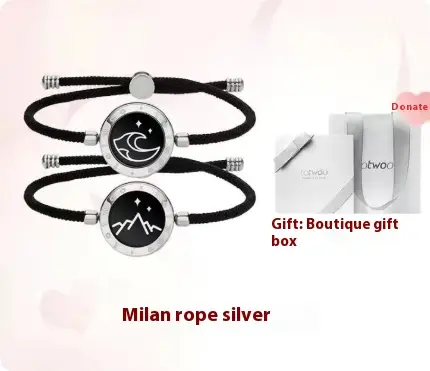 Sun-Moon Smart Sensing Couple Bracelet