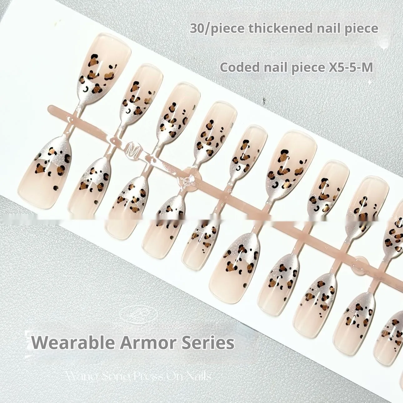 Fingertip Leopard Print French Style Temperament Wear