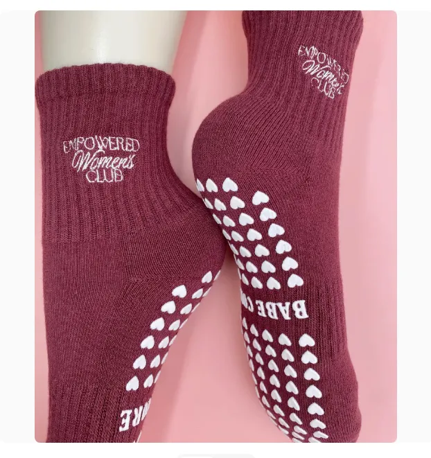 Thin Mid Tube Women's Professional Anti Slip Yoga Socks - Dark Grey