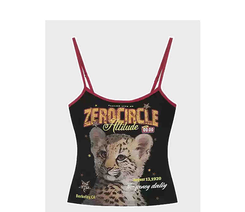 Women's Rock Animal Print Camisole Black - Shop at LoveMi