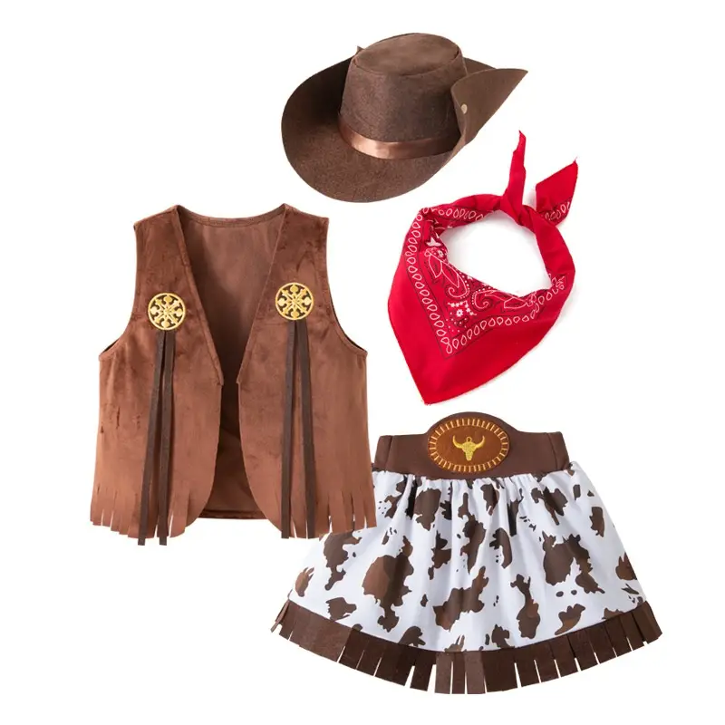 Western Denim Vest Suit Performance Wear