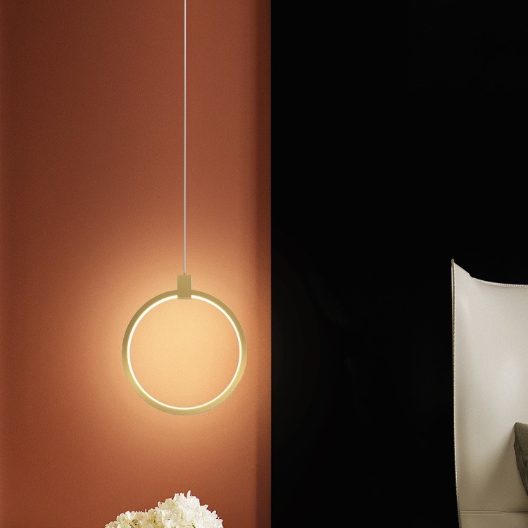 Copper Light Luxury Modern Minimalist Master Bedroom Living Room Background