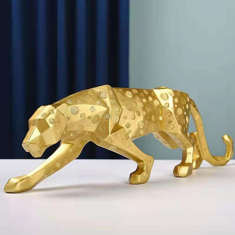 Resin Crafts Leopard Ornaments Nordic Creative