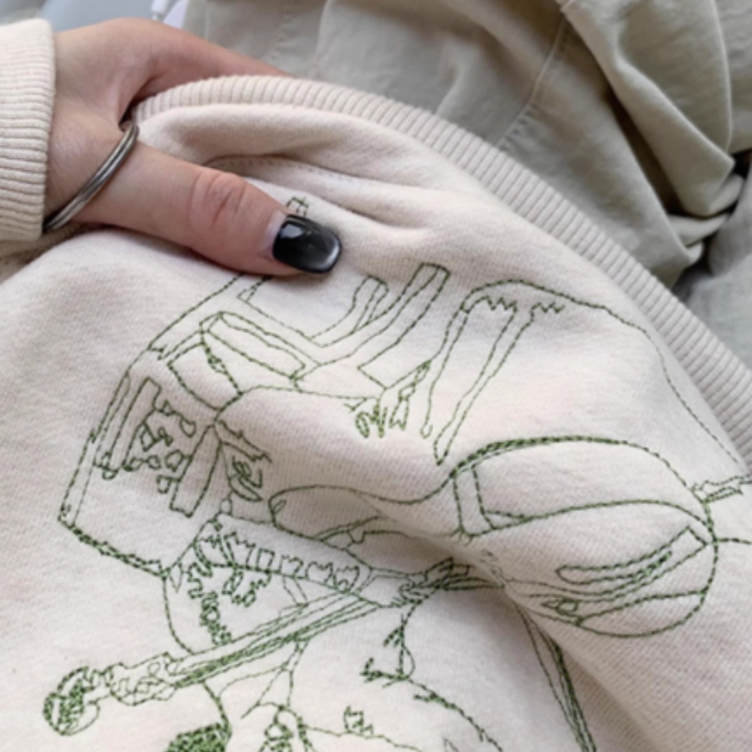 Apricot Colored Creative Cartoon Hooded Sweatshirt For Women In Spring, Autumn, And Winter