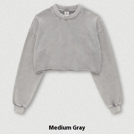 Washed Loose Edge Short sleeved T shirt Top For Women Gray - Shop at LoveMi