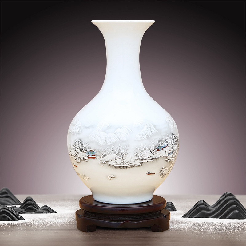 Jingdezhen Ceramics Neo Chinese Style Vase Ornaments
