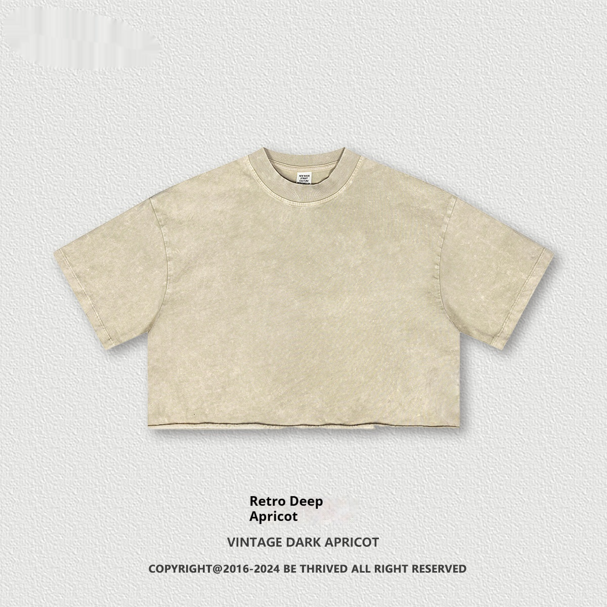 Worn Looking Washed-out Brushed Short Sleeve T-shirt Women