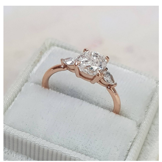 Fashion simple sterling silver simulation diamond ring