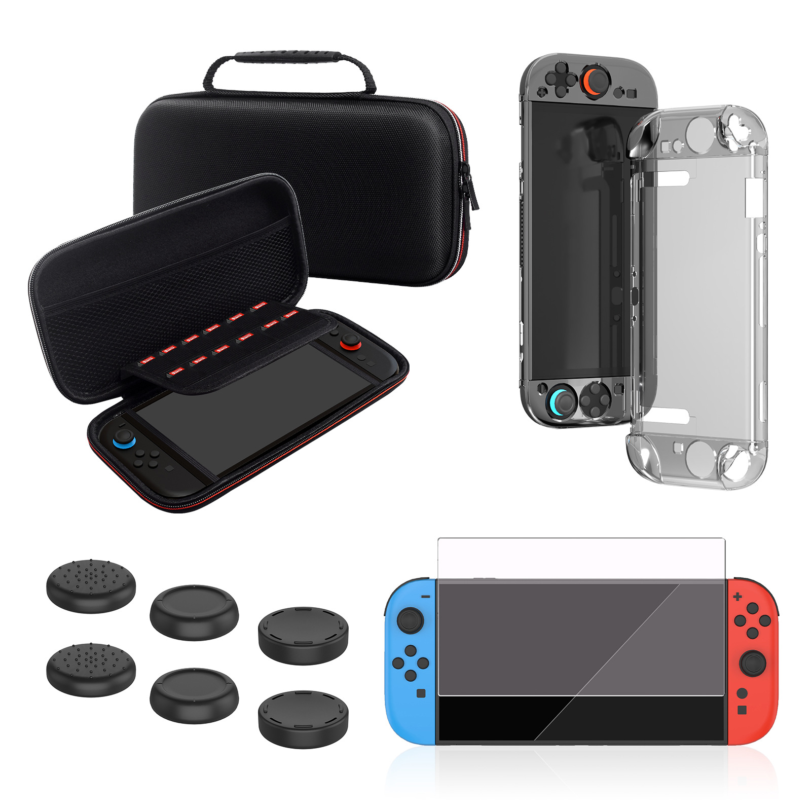 Portable Game Card Storage Bag Transparent Host Protective Shell