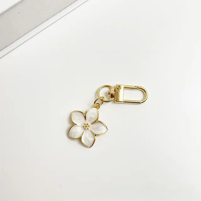 Pendant Creative Cherry Blossom Cartoon Key Button A82 White Pendant - Shop at LoveMi