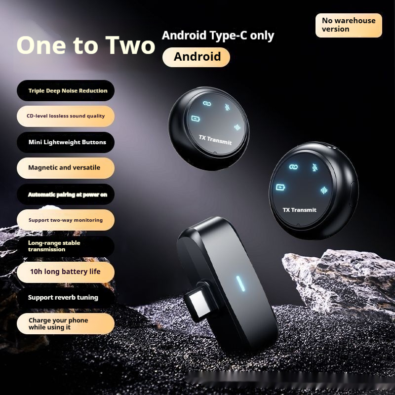 Magnetic Button Wireless Lavalier Microphone - Image 2