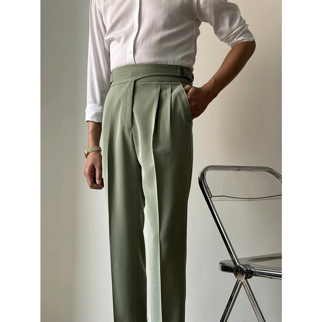 High Waist Slim Fit Business Casual Trousers