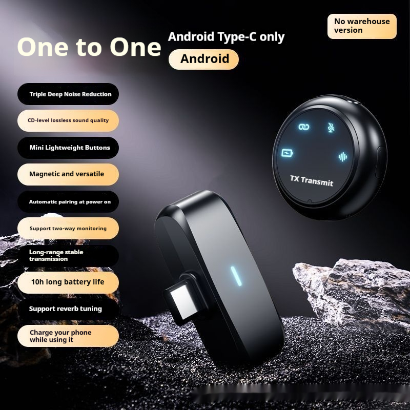 Magnetic Button Wireless Lavalier Microphone - Image 3