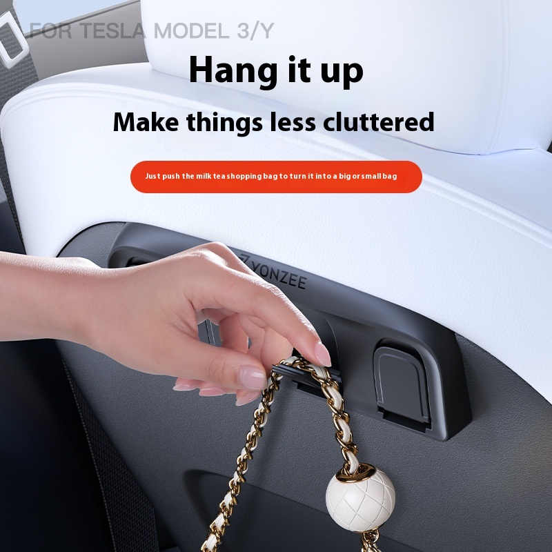 Suitable For Huanxin ModelY3 Rear Seat Car Folding Hook Storage Accessories - Image 3