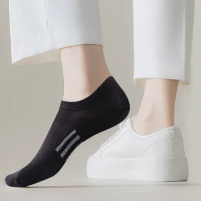 Pure Cotton Breathable Summer Thin Tight Invisible Male Socks