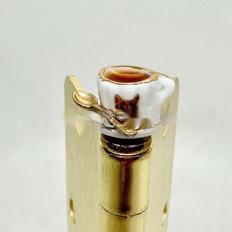 Creative Resin Brass Crafts Door Clip Hinge - 9 Cat Cup