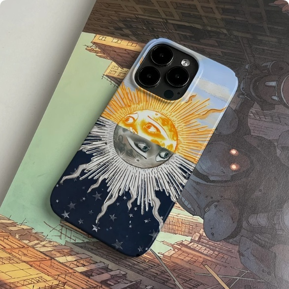 Sun Moon Alternating Art, Niche, Suitable For High-end Cartoon Style