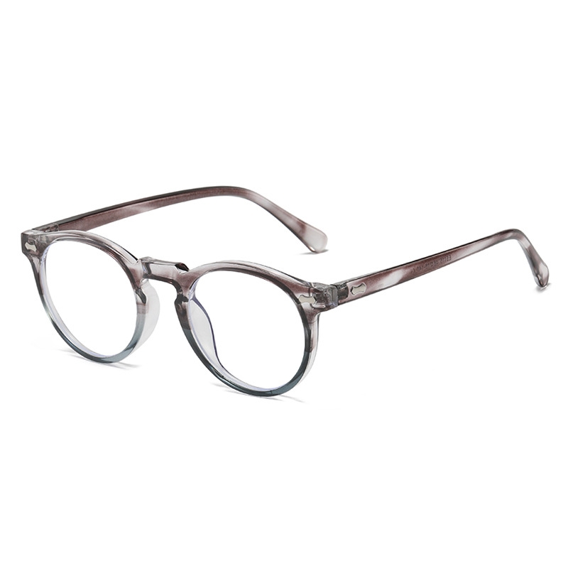 Literary retro round Japanese and Korean fashionable rice nail sunglasses