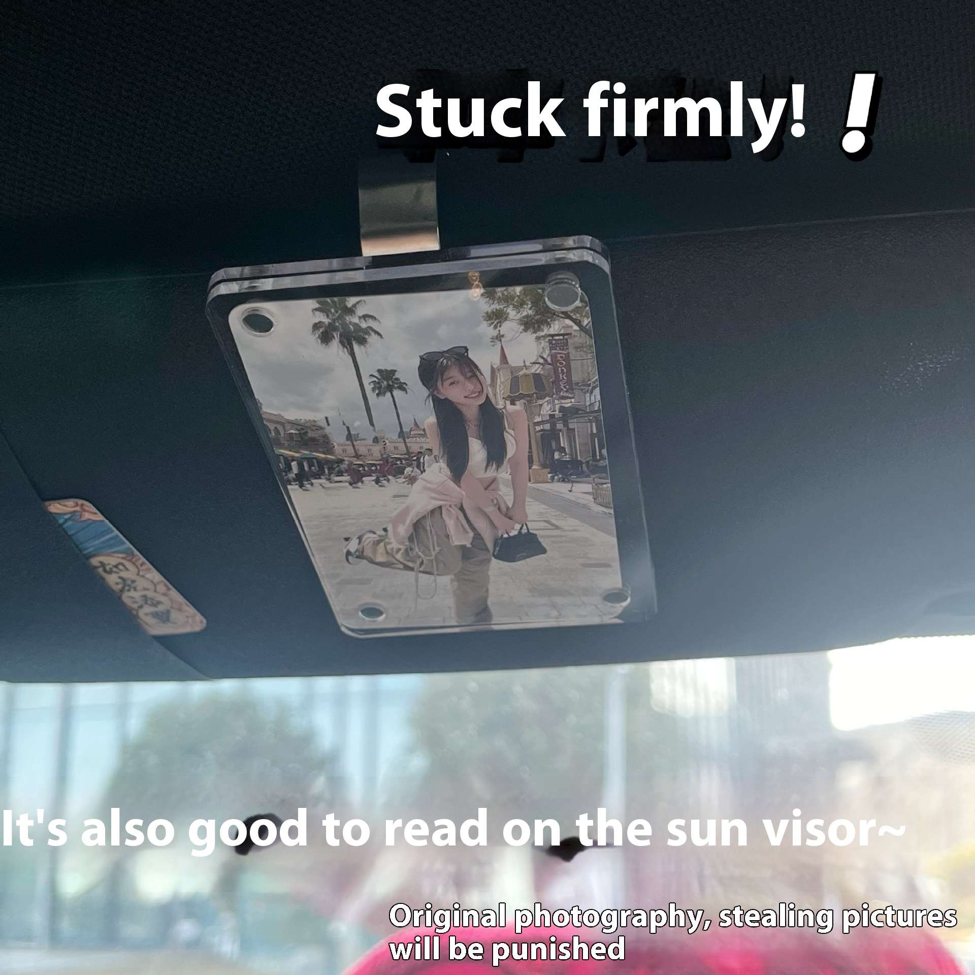 Acrylic Car Clip Refridgerator Magnets Photo Frame Diy Photo Wall Multifunctional 3-inch Magnet Photo Mini Truck