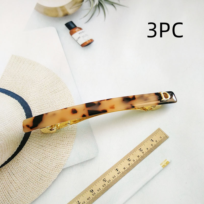 Dai Nuo Korean Version Of Acetic Acid, High-End Women's Hair Accessories, Creative And Simple Two-Color Fine Hair Clip, Spring Clip, Horizontal Clip