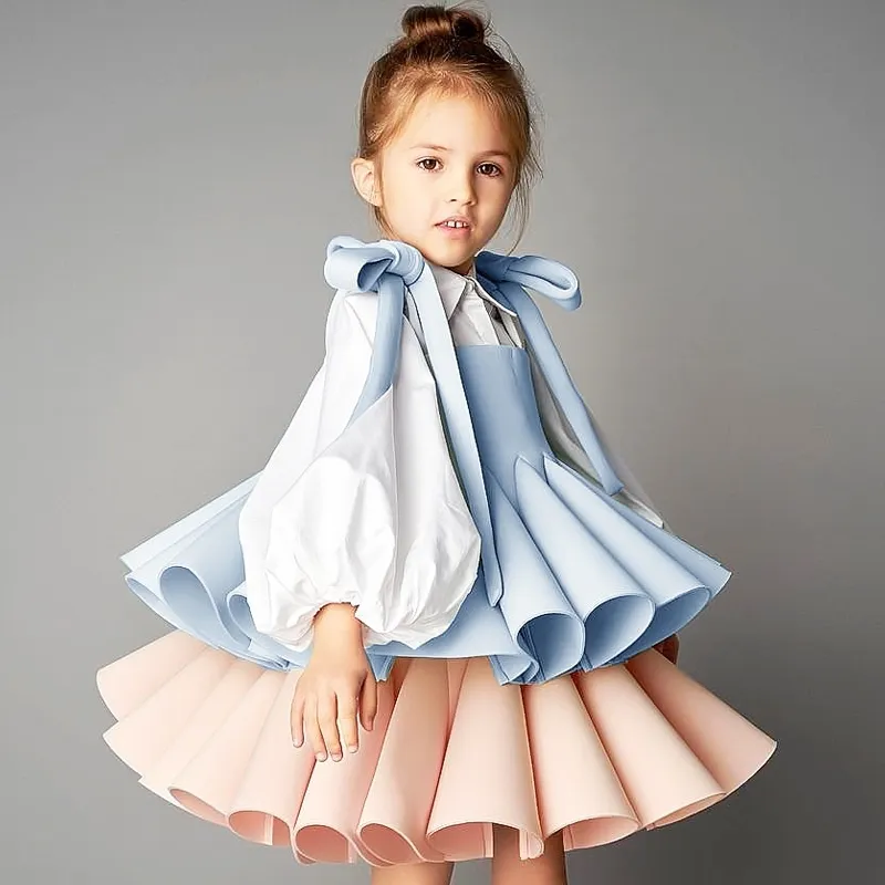 Long Sleeved Shirt With Suspender Princess Skirt