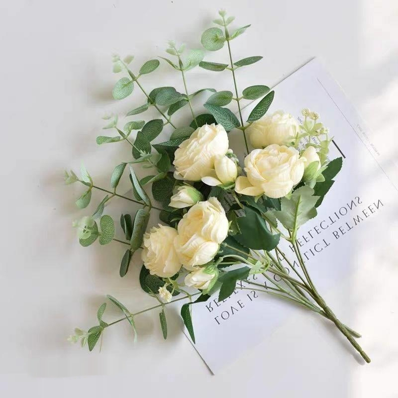 Ins Style Peony Fakeartificial Flower Living Room Table Decorations